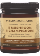 Harmonic Arts 5 Mushroom Concentrated Mushroom Powder- 100g
