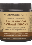 Harmonic Arts 5 Mushroom Concentrated Mushroom Powder - 45g