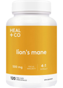 Heal+ Co Lion's Mane 500mg (4:1) - 120 V-Caps