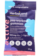 Herbaland Pre-Workout Gummies (Sour Blue Raspberry) - 50g
