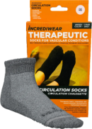 Incrediwear Inc Circulation Socks (Low Cut, Grey, LG) - 1 Pair