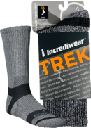 Incrediwear Inc Trek Socks (Crew Height, Grey, SM) - 1 Pair