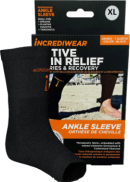 Incrediwear Inc Unisex Ankle Sleeve (Black, XL) - 1 Sleeve