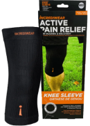 Incrediwear Inc Unisex Knee Sleeve (Black, Med) - 1 Sleeve