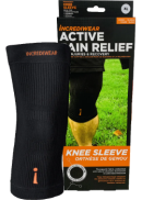 Incrediwear Inc Unisex Knee Sleeve (Black, XL) - 1 Sleeve