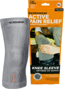 Incrediwear Inc Unisex Knee Sleeve (Grey, XL) - 1 Sleeve