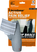 Incrediwear Inc Unisex Left Hip Brace (Grey, SM) - 1 Brace