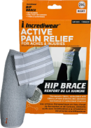 Incrediwear Inc Unisex Right Hip Brace (Grey, 2XL) - 1 Brace