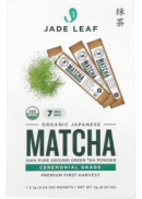 Jade Leaf Matcha Organic Ceremonial Matcha Single Serve - 7 x 1g