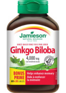 Jamieson Ginkgo Biloba - 60 + 30 Caps BONUS