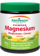 Jamieson Magnesium Bisglycinate + Citrate (Lemon Lime) - 228g