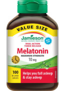 Jamieson Melatonin 10mg Dual Action Timed Release - 100 Caps