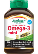 Jamieson Omega-3 Mini Extra Strength (No Fishy Aftertaste) - 200 Softgels