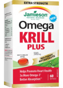Jamieson Omega Krill Plus (No Fishy Aftertaste) 500mg - 60 Softgels