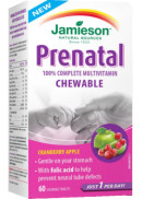 Jamieson Prenatal 100% Complete Multi Vitamin (Cranberry Apple) - 60 Chew Tabs