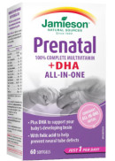 Jamieson Prenatal 100% Complete Multi Vitamin + DHA - 60 Softgels