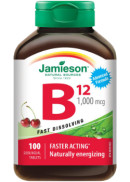 Jamieson Vitamin B-12 Methylcobalamin (Cherry) 1,000mcg - 100 Tabs