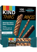 Kind Healthy Snacks Kind Thins Bars (Nuts Sea Salt & Dark Chocolate) - 10 x 21g