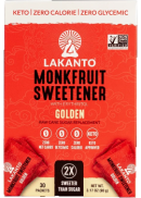 Lakanto Monkfruit Sweetener 2x Sweeter Than Sugar (Golden) - 3g x 30 Packets