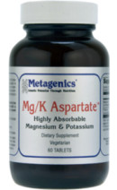 Metagenics Mg/K Aspartate - 60 Tabs