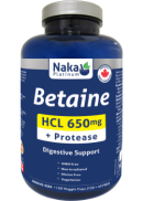 Naka Betaine HCL 650mg + Protease - 150 V-Caps