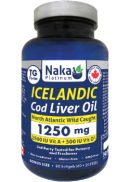 Naka Icelandic Cod Liver Oil 1250mg - 80 Softgels