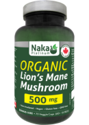 Naka Lion's Mane Mushroom (Organic) 500mg - 75 V-Caps