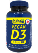 Naka Vegan D3 1,000iu - 120 V-Caps