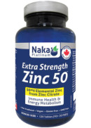 Naka Zinc 50 Extra Strength (From Zinc Citrate) - 120 Tabs