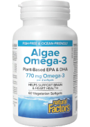 Natural Factors Algae Omega-3 - 60 Veggie Softgels