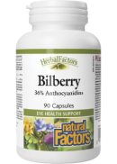 Natural Factors Bilberry Standardized Extract 40mg - 90 Caps