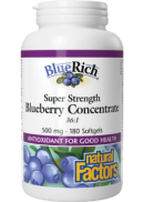 Natural Factors BlueRich Super Strength 500mg - 180 Softgels