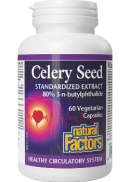 Natural Factors Celery Seed Extract (80% 3nB) - 60 V-Caps
