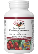 Natural Factors CranRich Super Strength Cranberry (Organic) 500mg - 90 Softgels