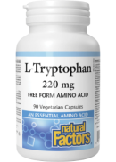 Natural Factors L-Tryptophan 220mg - 90 V-Caps