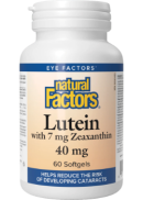 Natural Factors Lutein 40mg - 60 Softgels