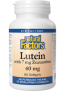 Natural Factors Lutein 40mg - 60 Softgels