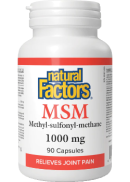 Natural Factors MSM 1,000mg - 90 Caps