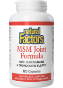 Natural Factors MSM Joint Formula - 180 Caps