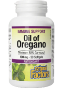 Natural Factors Oil Of Oregano - 30 Softgels