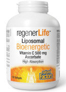 Natural Factors RegenerLife Liposomal Bioenergetic Vitamin C Ascorbate 500mg - 120 Softgels