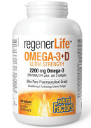 Natural Factors RegenerLife Ultimate Strength Omega-3 With Vitamin D - 150 Softgels