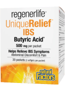 Natural Factors RegenerLife UniqueRelief IBS Butyric Acid 500mg - 30 Packets