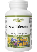 Natural Factors Saw Palmetto Berries 500mg - 90 Caps