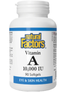 Natural Factors Vitamin A 10,000iu - 90 Softgels