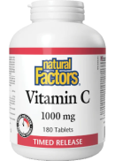 Natural Factors Vitamin C 1,000mg Time Release - 180 Tabs