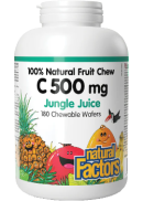 Natural Factors Vitamin C 500mg (Jungle Juice) Chewable - 180 Wafers