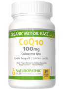 Naturopathic Labs Active CoQ10 100mg (+Org. MCT Oil Base & Black Pepper) - 30 Softgels