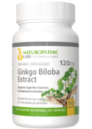 Naturopathic Labs Ginkgo Biloba Double Strength (Organic) 120mg - 60 Caps