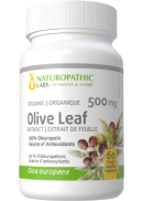Naturopathic Labs Olive Leaf Extract 500mg (Organic / 20% Oleuropein) - 60 V-Caps
